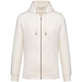 Heren Hooded Sweater Full Zip Native Spirit NS402 Ivory